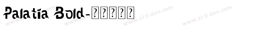 Palatia Bold字体转换